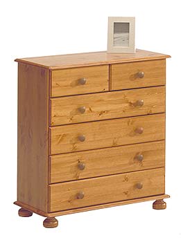 Furniture123 Wessex Pine 2 4 Drawer Chest