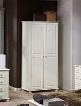 Wessex White 2 Door Wardrobe