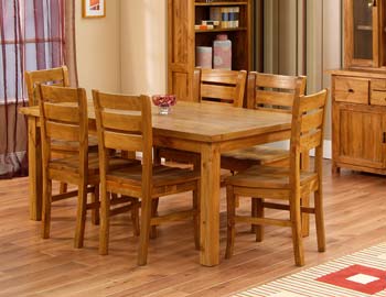 Furniture123 Woodsen Pine Dining Set