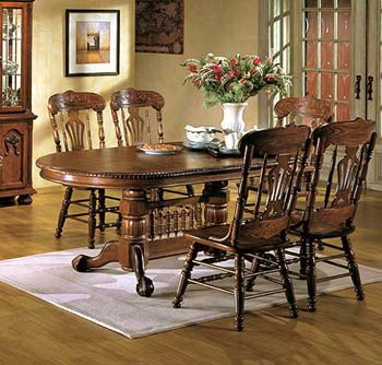 York Oak Extending Dining Table