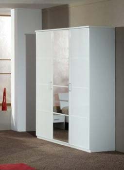 Zan 3 Door Wardrobe in White - WHILE STOCKS LAST!