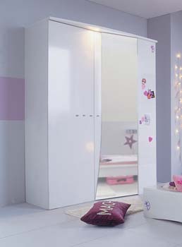 Furniture123 Zozie White 2 Door Wardrobe