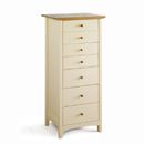 FurnitureToday Alaska Ivory 7 drawer chest