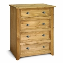 Amalfi Pine 4 Drawer Chest