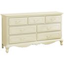 FurnitureToday Ambiance krystal white 7-Drawer Chest