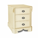 Amore Latte Large 3 Drawer Bedside