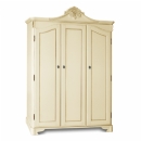 FurnitureToday Amore Latte Triple Wardrobe