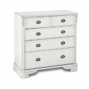 FurnitureToday Amore White 5 Drawer Chest