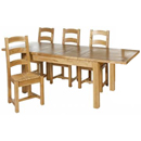 FurnitureToday Antibes Light 5ft dining set