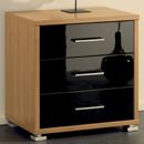 FurnitureToday Apollo 3 drawer chest black 