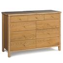 FurnitureToday Atlantis Oak 9 drawer Chest of drawers