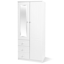 Avimore White Combi Wardrobe