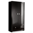 Bari High Gloss Black Wardrobe