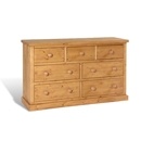 FurnitureToday Chunky Pine 7 Drawer Chest