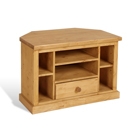 Chunky Pine Corner TV Unit