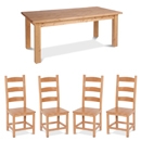 Chunky Pine Dining Set