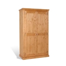 FurnitureToday Chunky Pine Double Wardrobe