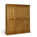 FurnitureToday Chunky Pine Kenilworth Triple Wardrobe