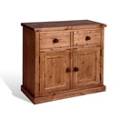 FurnitureToday Chunky Pine Mocha Small Sideboard