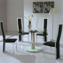 Concept Manhattan V01 round clear dining set 