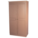 FurnitureToday Corrib Beech wide plain wardrobe 