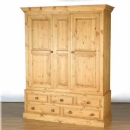 Cotswold Pine 5ft Five Drawer Wardrobe