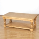 Cotswold Pine Rectangle coffee table with shelf