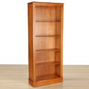 FurnitureToday Country Manor Yew Georgian 4 Shelf Bookcase 