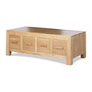 FurnitureToday Cuba Oak Living 8 Drawer Coffee Table