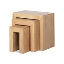 FurnitureToday Cuba Oak Living Nest of Tables