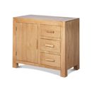 FurnitureToday Cuba Oak Living Small Sideboard