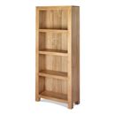 FurnitureToday Cuba Oak Living Solid Bookcase