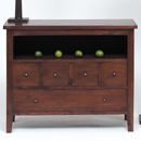 FurnitureToday Cube mahogany 4 over 1 sideboard