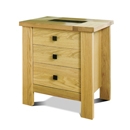 FurnitureToday Denver 3 Drawer Bedside Table