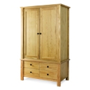 FurnitureToday Denver Oak Double Wardrobe