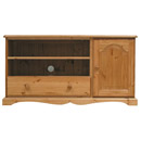 Devon Pine 1 door entertainment unit with drawer