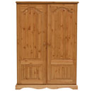 FurnitureToday Devon Pine all hanging midi wardrobe