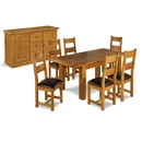 Distressed Oak Dining Set