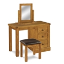 Distressed Oak Dressing Table Set