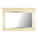 Fayence over mantel mirror