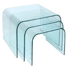 FurnitureToday Glass easy nest of tables 08940