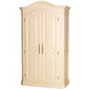 Gustavian cream painted double wardrobe