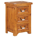 Hampshire pine 3 drawer nightstand