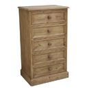 FurnitureToday Harringworth Wide Five Drawer Chest