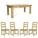 FurnitureToday Harvest Ash Large Dining Set