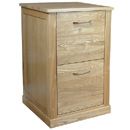 Hudson Light Oak 2 Drawer Filing Cabinet