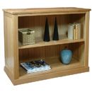 Hudson Light Oak Low Bookcase