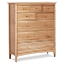 Hudson Oak 8 Drawer Chest