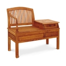 Island Solid Teak Telephone Bench 