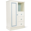 FurnitureToday Jack Single Wardrobe with Drawers